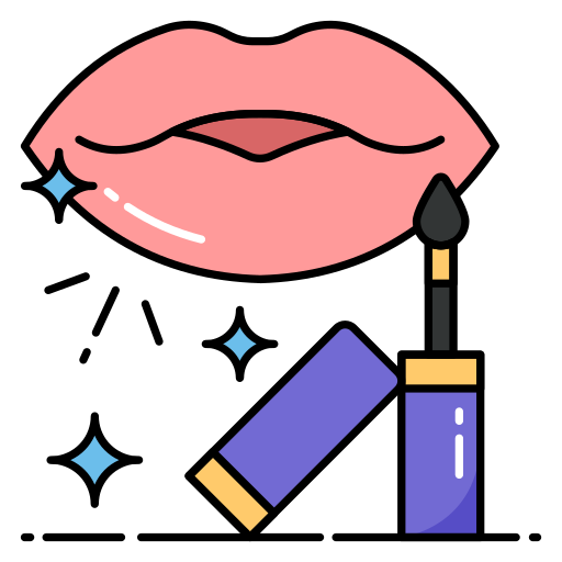 brillo de labios icono gratis