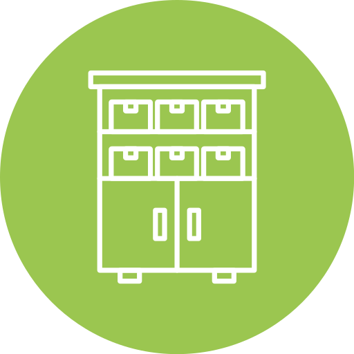 estantes icono gratis