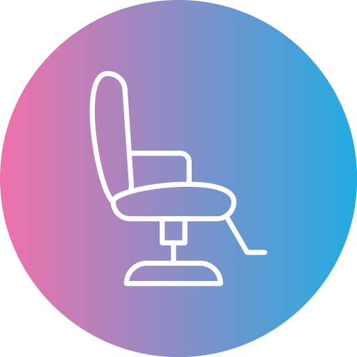 silla de barbero icono gratis