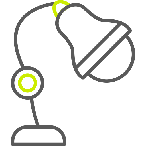 lámpara de escritorio icono gratis