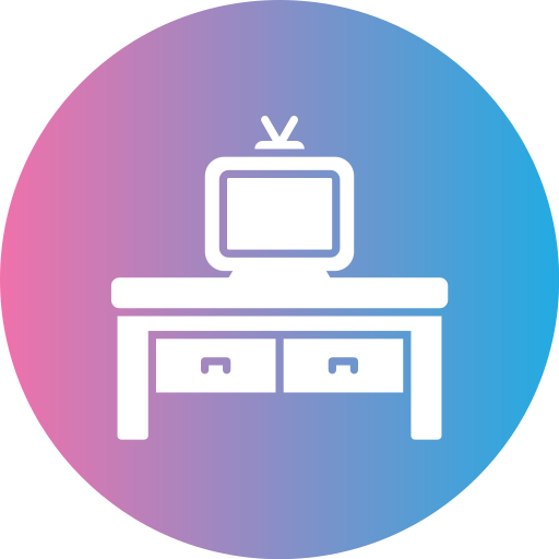 mesa de televisión icono gratis