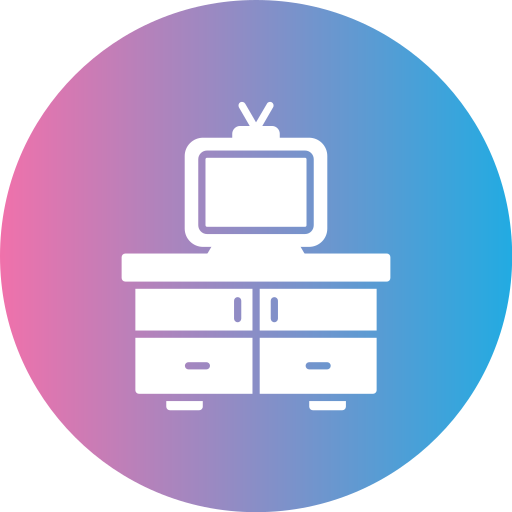 mesa de televisión icono gratis