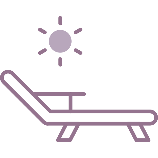 silla de cubierta icono gratis