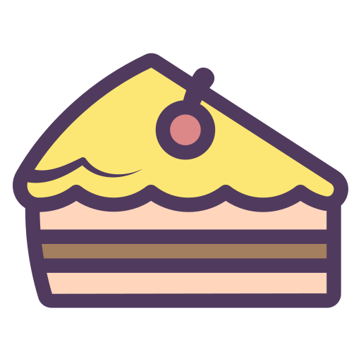 rebanada de pastel icono gratis