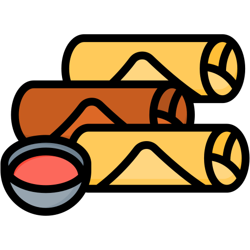 rouleaux de printemps Icône gratuit