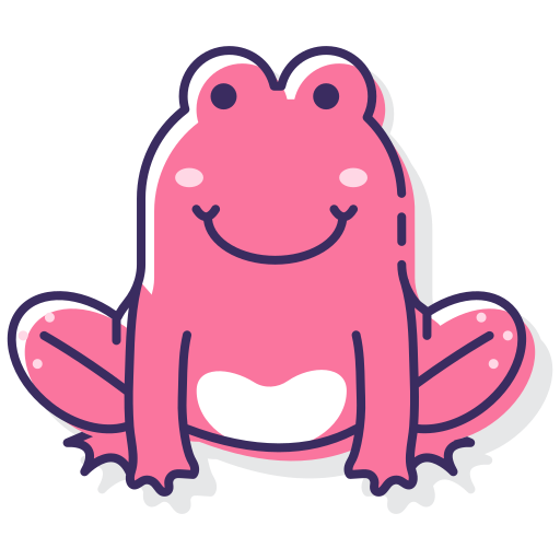 Pink Frog Clipart - Cute Pink Frog - Free Transparent PNG Clipart Images  Download