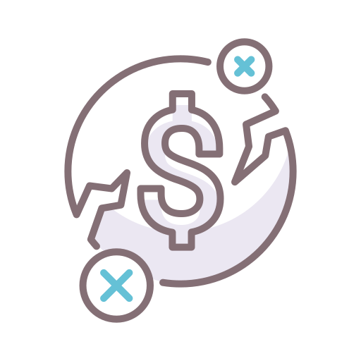 Bankruptcy free icon Bankruptcy free icon