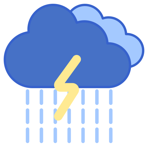 Storm Flaticons Lineal Color icon