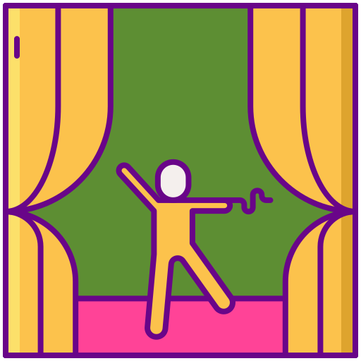 Theater Flaticons Lineal Color Icon