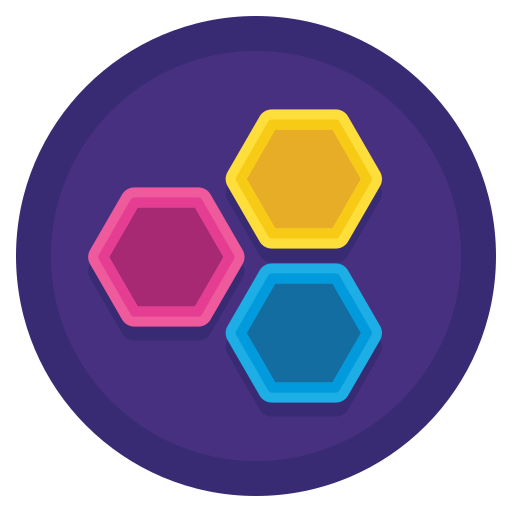 Hexagons Flaticons Flat Circular Icon