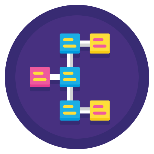 Hierarchical structure Flaticons Flat Circular icon