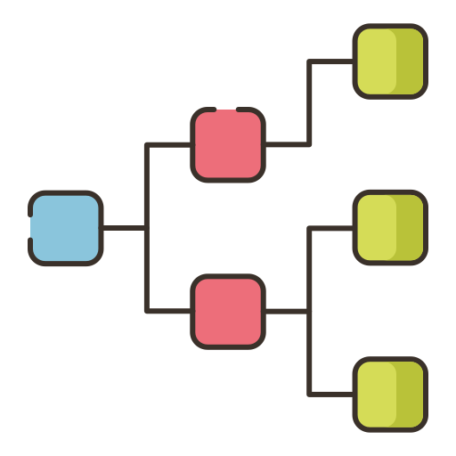 Hierarchical structure Flaticons Lineal Color icon