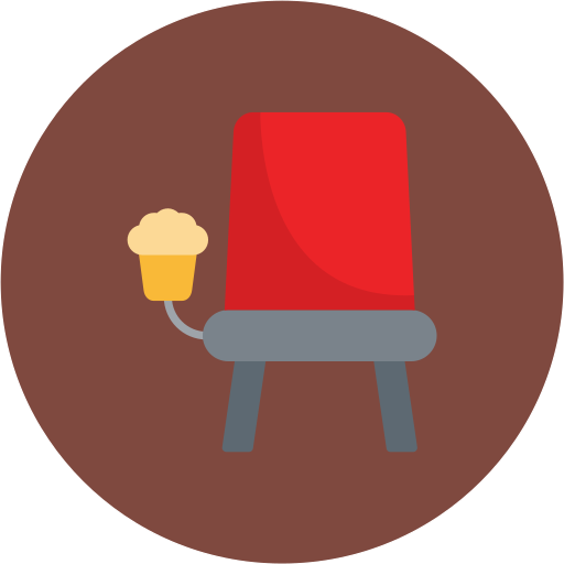 asiento de cine icono gratis