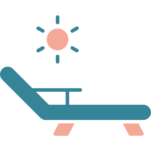 silla de cubierta icono gratis