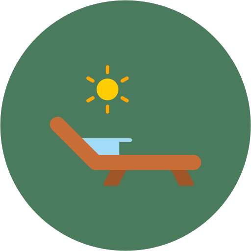 silla de cubierta icono gratis