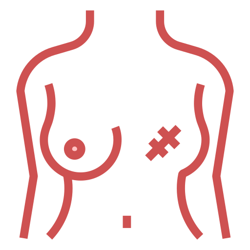 mastectomía icono gratis
