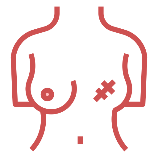 mastectomía icono gratis