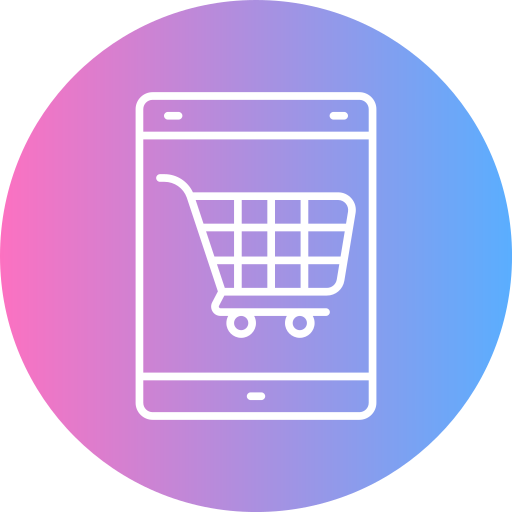 compras desde el móvil icono gratis