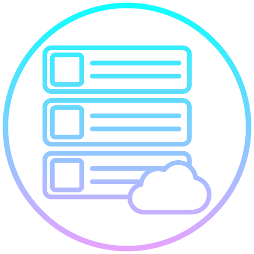 servidor en la nube icono gratis