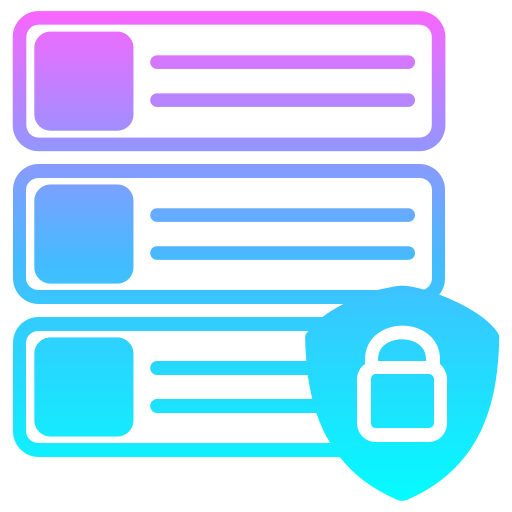 seguridad del servidor icono gratis