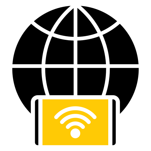 conexión de red icono gratis