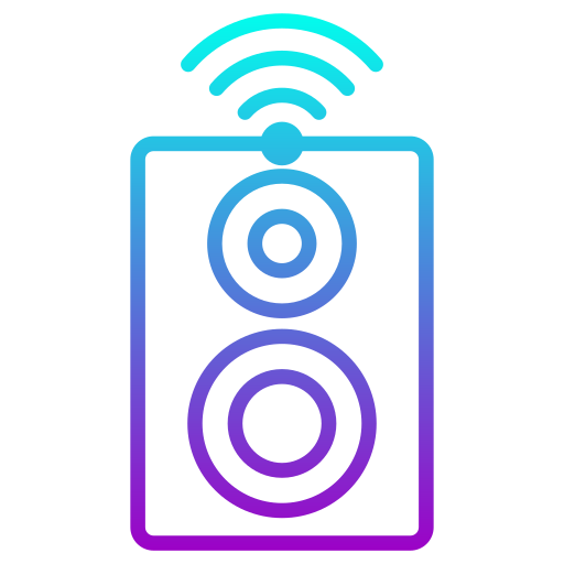 audio inalámbrico icono gratis