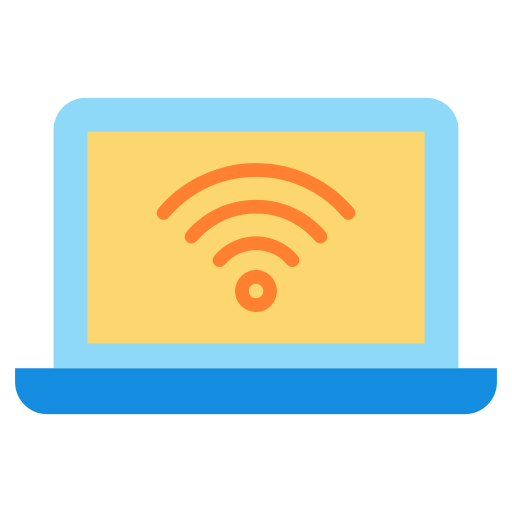 wifi para computadora portátil icono gratis