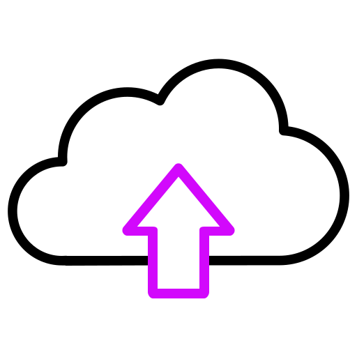 carga en la nube icono gratis