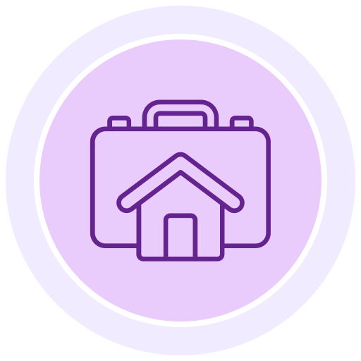 cartera de propiedades icono gratis