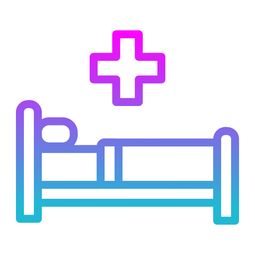 cama de hospital icono gratis