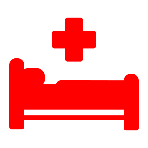 cama de hospital icono gratis