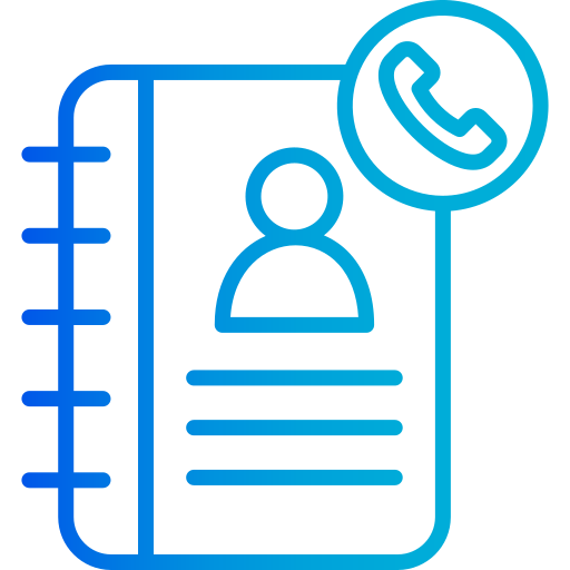 libro de contacto icono gratis