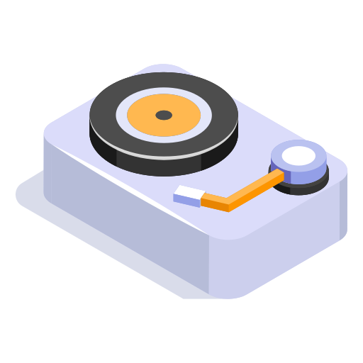 Vinyl player free icon
