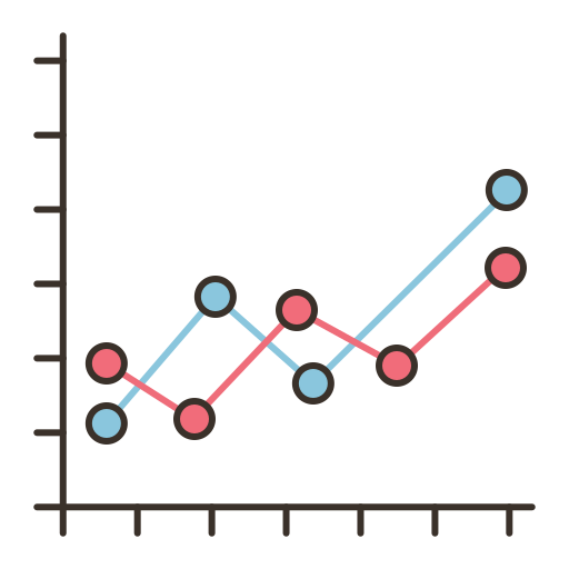 Line chart grátis ícone Line chart grátis ícone