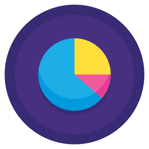 Gráfico circular icono gratis