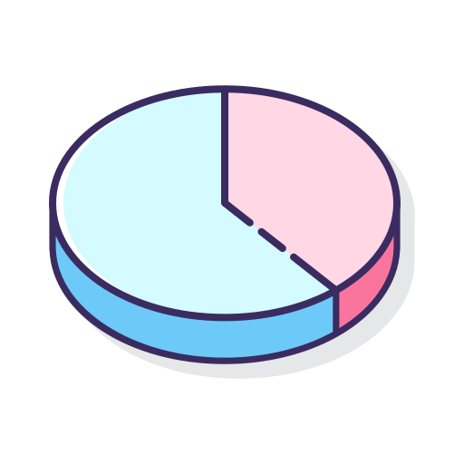 Gráfico circular icono gratis