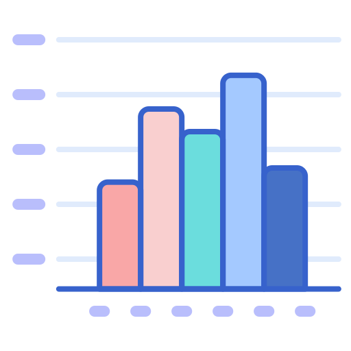 Gráfico de barras grátis ícone