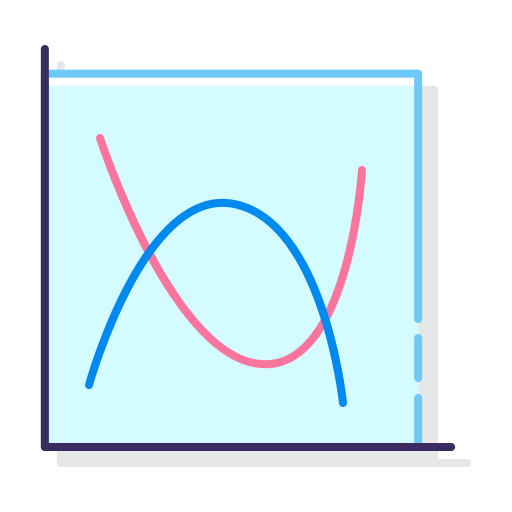 Gráfico de líneas icono gratis