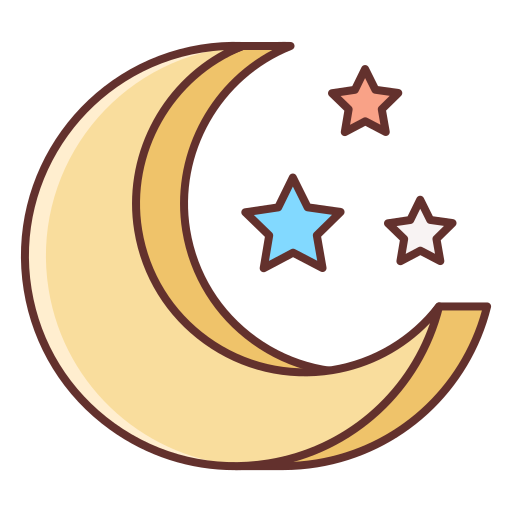 Night Flaticons Lineal Color icon