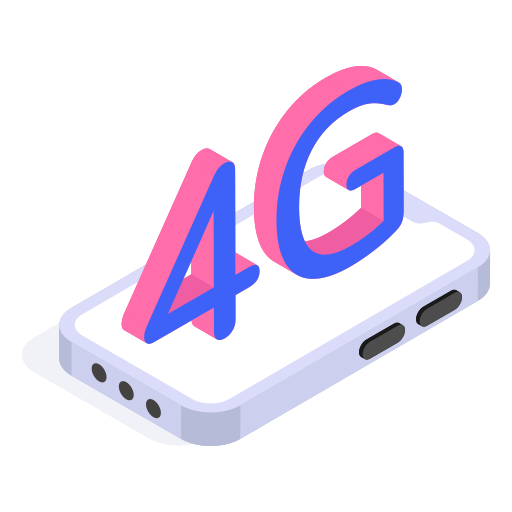 conexión 4g icono gratis