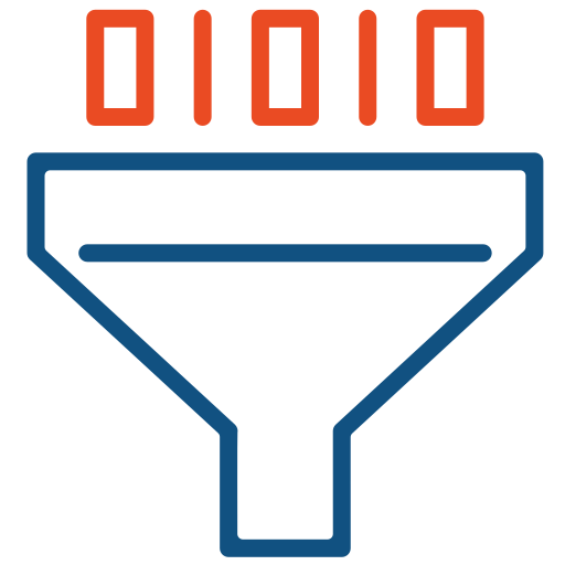 filtro de datos icono gratis