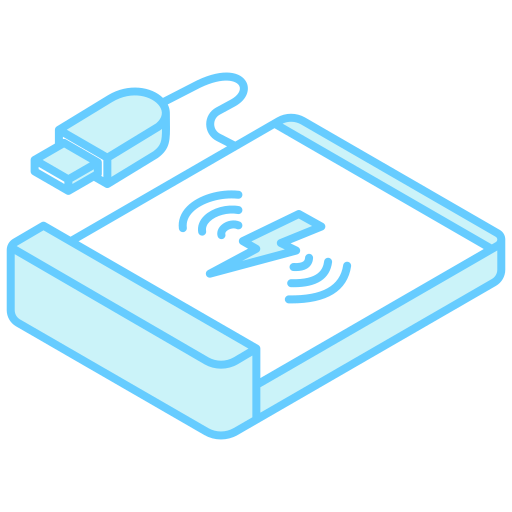 cargador inalámbrico icono gratis