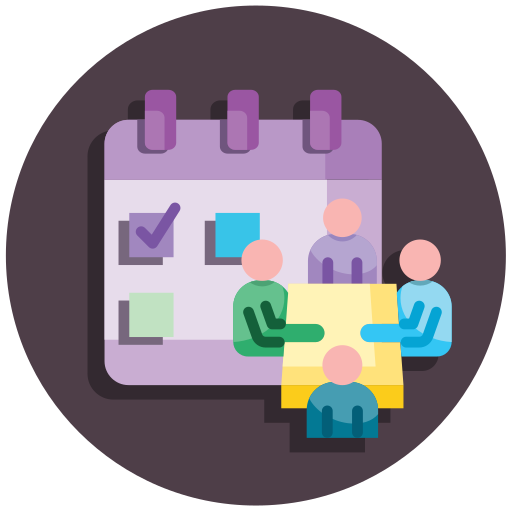 Meeting schedule free icon