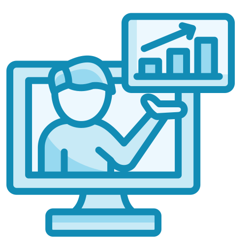 Virtual presentation free icon Virtual presentation free icon