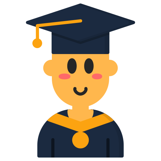 avatar de pós-graduação grátis ícone