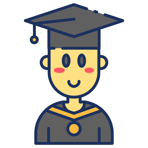 avatar de graduado icono gratis