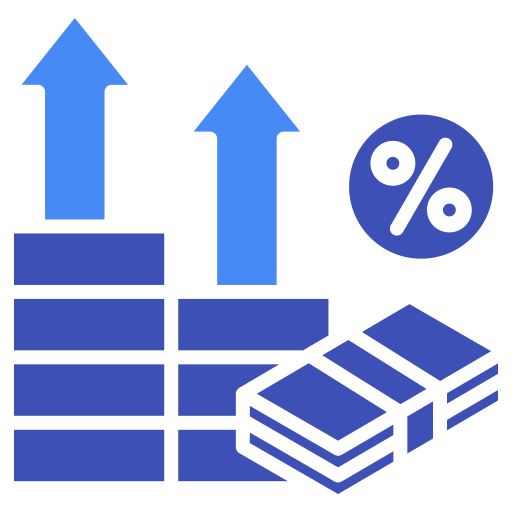 tasa de interés icono gratis