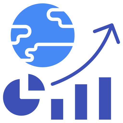 datos económicos icono gratis