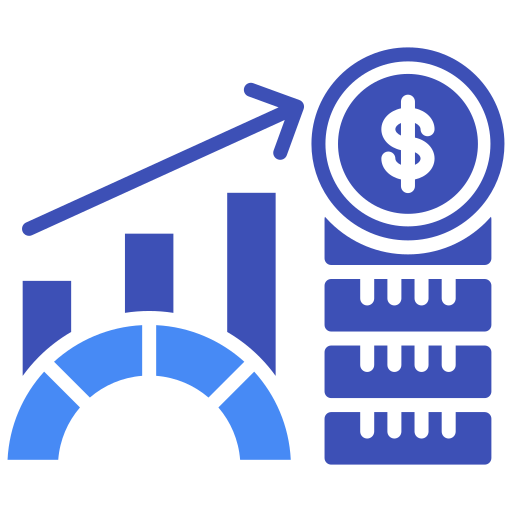 indicadores económicos icono gratis