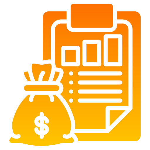 informe financiero icono gratis